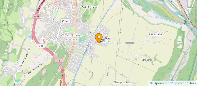 localisation de l'entreprise MADAME BRIGITTE METTAVANT  VARCES-ALLIERES-ET-RISSET