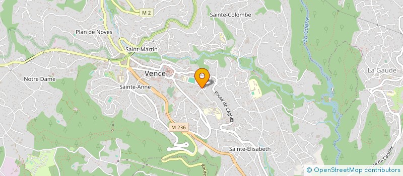 localisation de l'entreprise MADAME BRIGITTE MEYER à VENCE