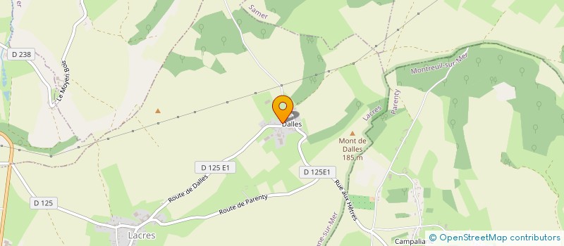 localisation de l'entreprise MADAME BRIGITTE MILLE  LACRES