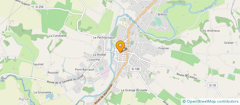 localisation de l'entreprise MADAME BRIGITTE MILLET  MIRAMONT-DE-GUYENNE