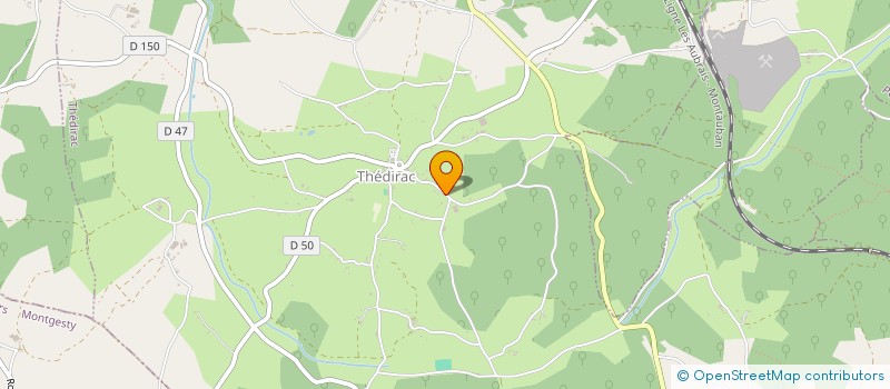 localisation de l'entreprise MADAME BRIGITTE MIRALLES  THEDIRAC