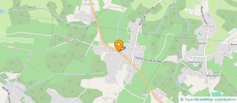 localisation de l'entreprise MADAME BRIGITTE MIRLAUD-GRISARD  SADIRAC