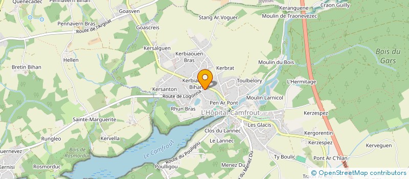 localisation de l'entreprise MADAME BRIGITTE MOCAER  HOPITAL-CAMFROUT