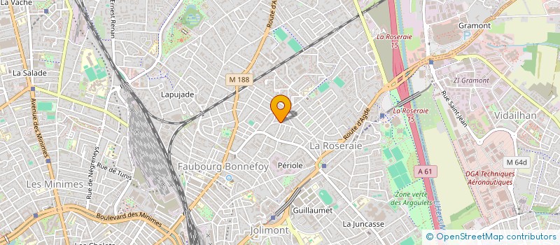 localisation de l'entreprise MADAME BRIGITTE MONGLOND à TOULOUSE