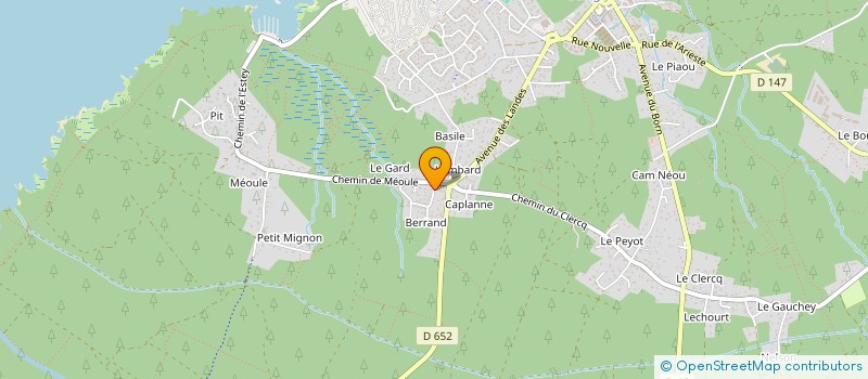 localisation de l'entreprise MADAME BRIGITTE MONTAGNE  SANGUINET