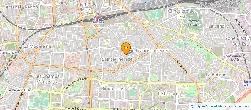 localisation de l'entreprise MADAME BRIGITTE MORIN  RENNES