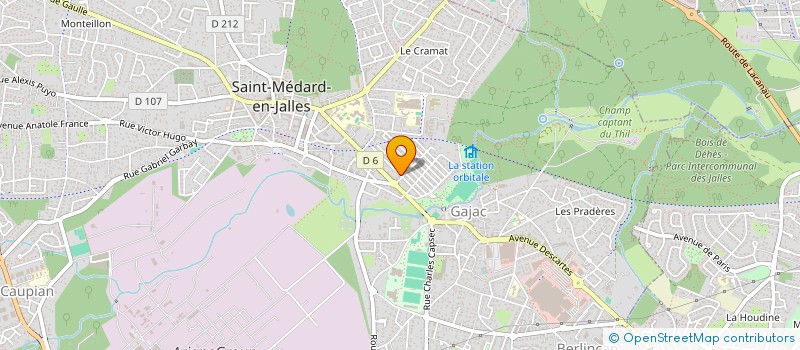 localisation de l'entreprise MADAME BRIGITTE MORIN à SAINT-MEDARD-EN-JALLES