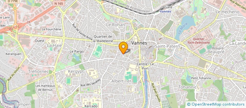 localisation de l'entreprise MADAME BRIGITTE MORVAN à VANNES