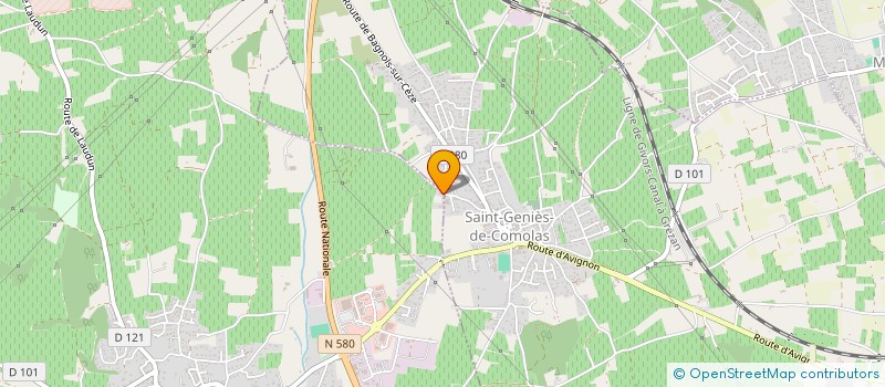 localisation de l'entreprise MADAME BRIGITTE MOSTOSI  SAINT-LAURENT-DES-ARBRES