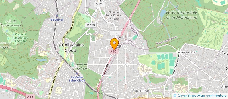 localisation de l'entreprise MADAME BRIGITTE MOUHICA  LA CELLE-SAINT-CLOUD