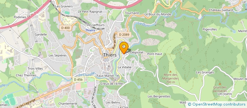 localisation de l'entreprise MADAME BRIGITTE MOUNIER à THIERS