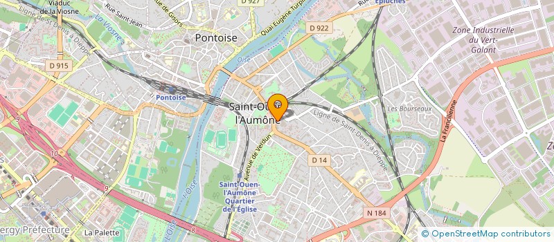 localisation de l'entreprise MADAME BRIGITTE MOUROUGANE  SAINT-OUEN-L'AUMONE