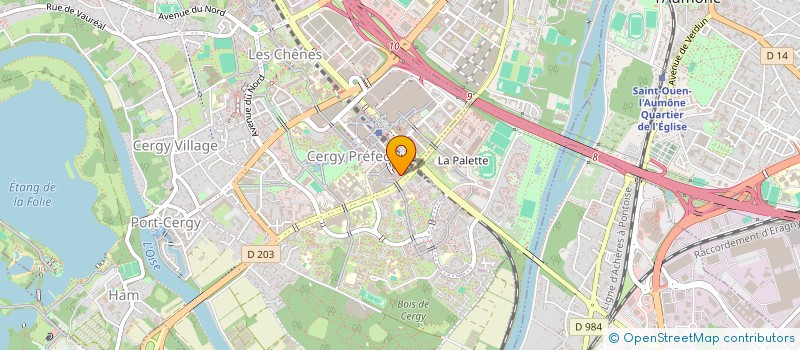 localisation de l'entreprise MADAME BRIGITTE MUNIER à CERGY