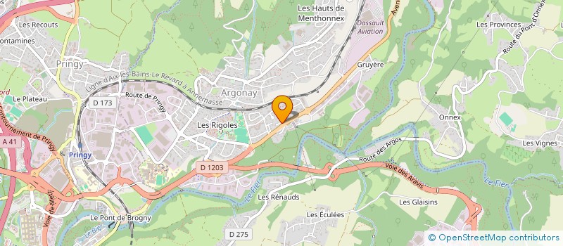 localisation de l'entreprise MADAME BRIGITTE NAULET à ARGONAY