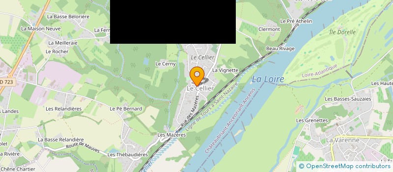 localisation de l'entreprise MADAME BRIGITTE NEDELEC à LE CELLIER