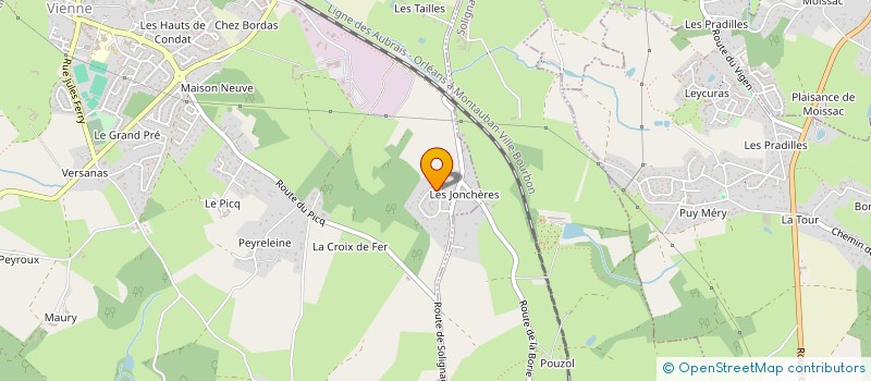 localisation de l'entreprise MADAME BRIGITTE NEVES  CONDAT-SUR-VIENNE