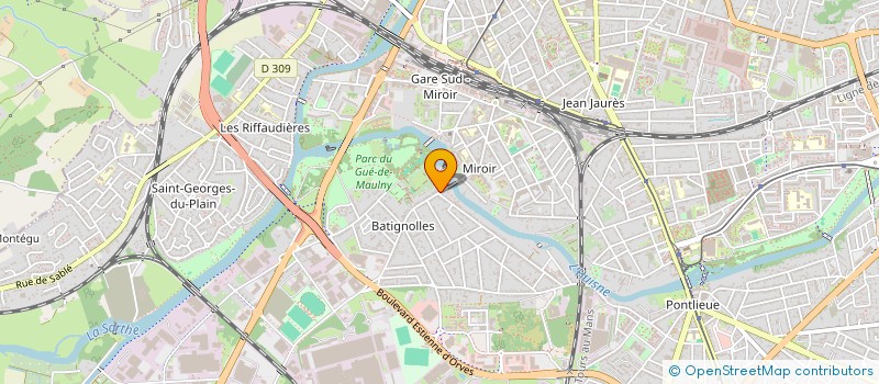 localisation de l'entreprise MADAME BRIGITTE NJIKEUNTCHI  LE MANS