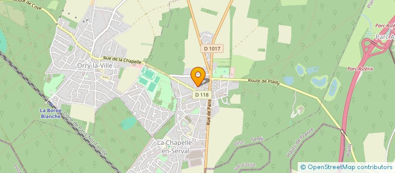 localisation de l'entreprise MADAME BRIGITTE NOEL  LA CHAPELLE-EN-SERVAL