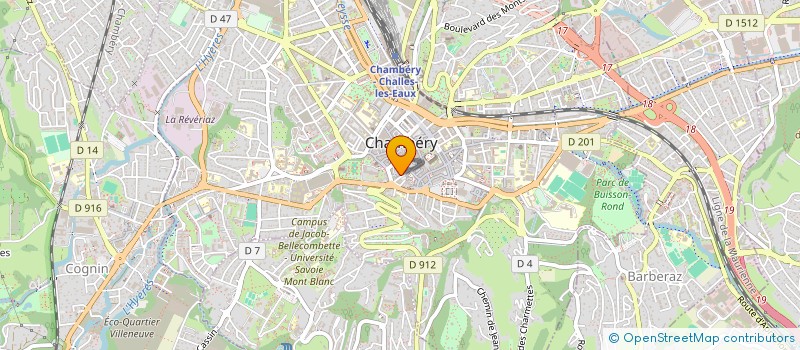 localisation de l'entreprise MADAME BRIGITTE NORAZ  CHAMBERY