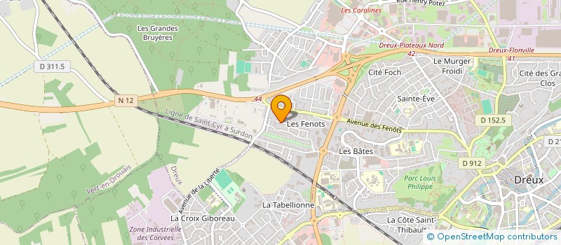 localisation de l'entreprise MADAME BRIGITTE OLIVIER à DREUX