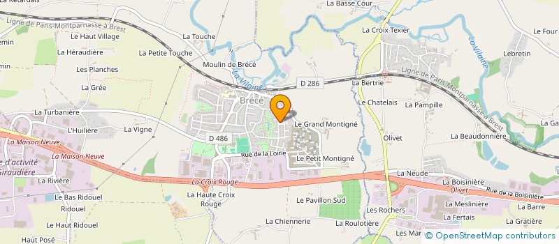 localisation de l'entreprise MADAME BRIGITTE OUAIRY à BRECE