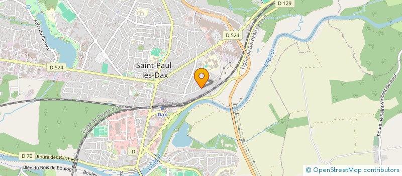 localisation de l'entreprise MADAME BRIGITTE PARRA  SAINT-PAUL-LES-DAX