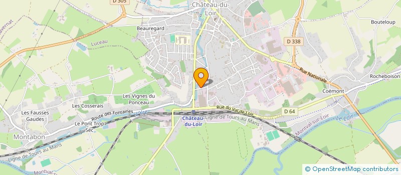 localisation de l'entreprise MADAME BRIGITTE PEJOT  MONTVAL-SUR-LOIR