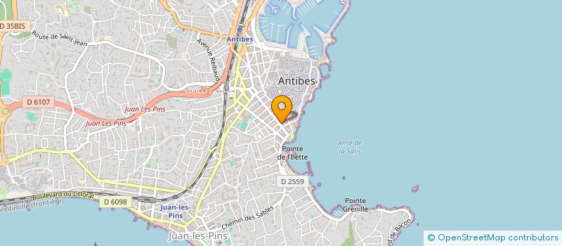 localisation de l'entreprise MADAME BRIGITTE PEJOUT à ANTIBES