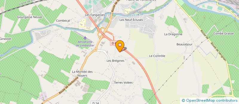 localisation de l'entreprise MADAME BRIGITTE PELLETAN  BEZIERS