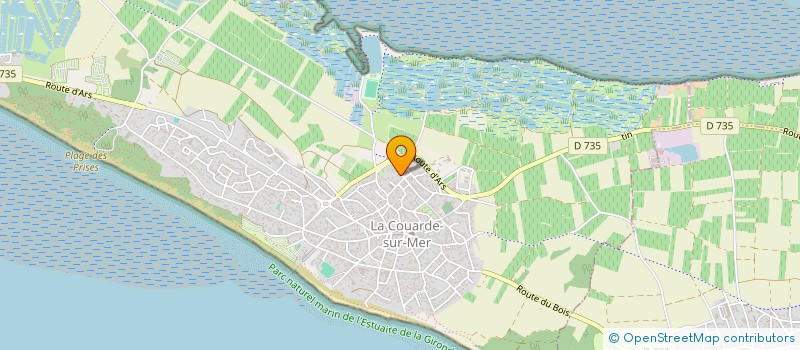 localisation de l'entreprise MADAME BRIGITTE PELLETIER  LA COUARDE-SUR-MER