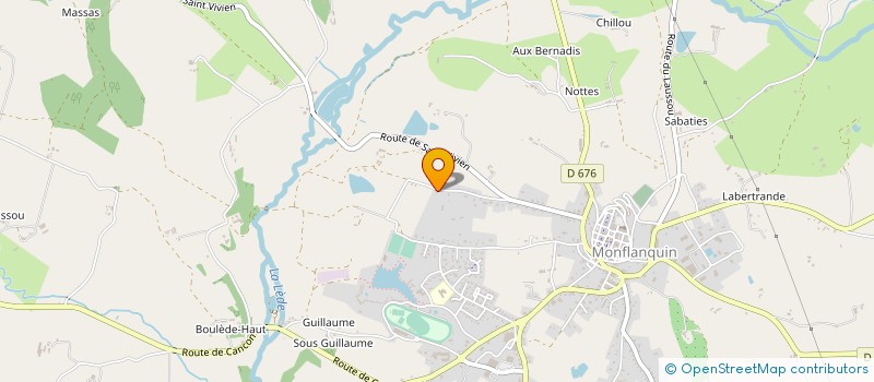 localisation de l'entreprise MADAME BRIGITTE PENET  MONFLANQUIN