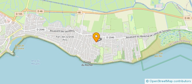 localisation de l'entreprise MADAME BRIGITTE PERRIN à LA TRANCHE-SUR-MER