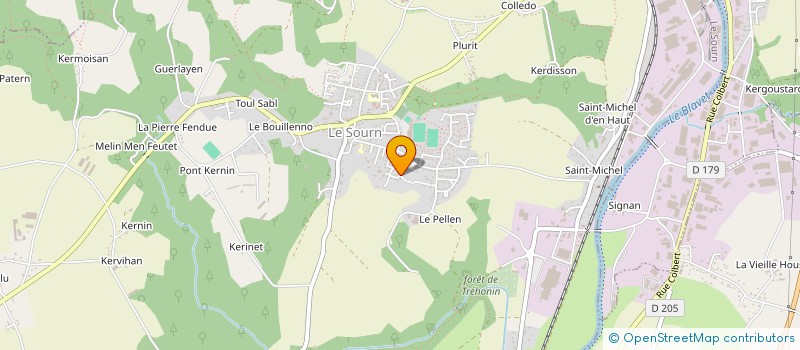 localisation de l'entreprise MADAME BRIGITTE PERRON à LE SOURN