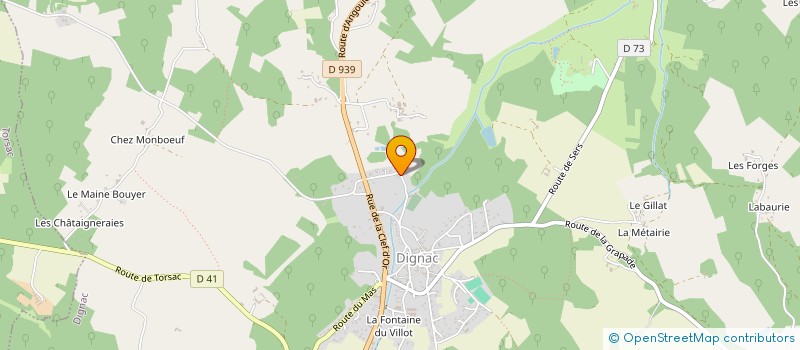 localisation de l'entreprise MADAME BRIGITTE PETIT  DIGNAC