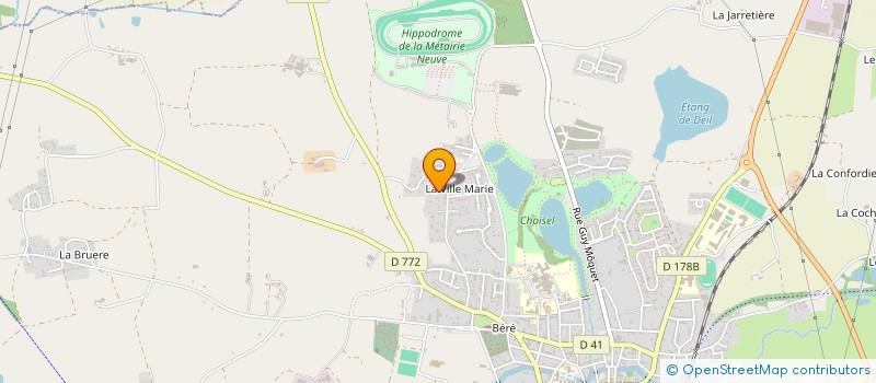 localisation de l'entreprise MADAME BRIGITTE PETITEAU  CHATEAUBRIANT