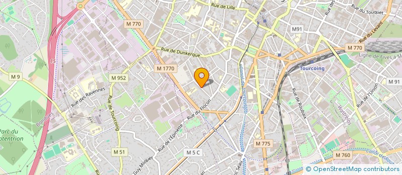 localisation de l'entreprise MADAME BRIGITTE PHILIPPO à TOURCOING