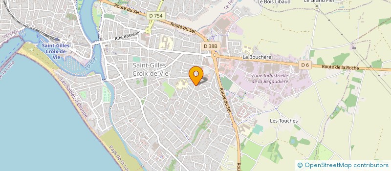 localisation de l'entreprise MADAME BRIGITTE PIEDPLAT à SAINT-GILLES-CROIX-DE-VIE