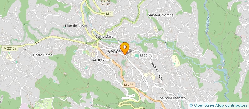 localisation de l'entreprise MADAME BRIGITTE PINEL à VENCE