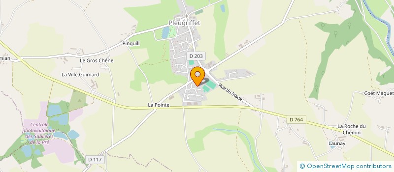 localisation de l'entreprise MADAME BRIGITTE PIQUEE à PLEUGRIFFET