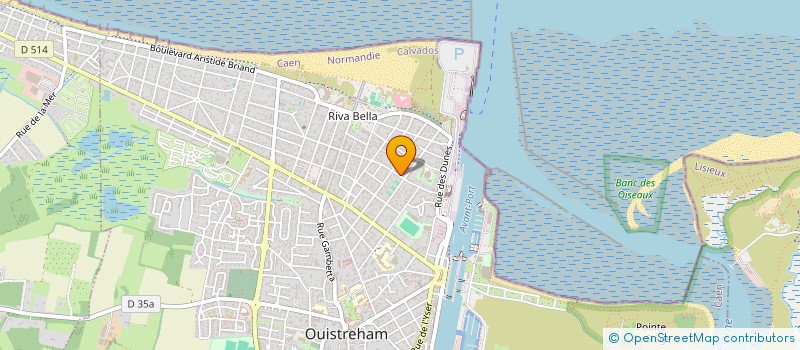 localisation de l'entreprise MADAME BRIGITTE POIRIER  OUISTREHAM