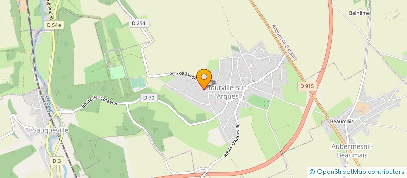 localisation de l'entreprise MADAME BRIGITTE POPE  TOURVILLE-SUR-ARQUES