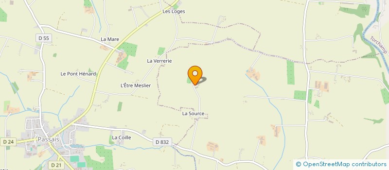 localisation de l'entreprise MADAME BRIGITTE POUET à SAINT-FRAIMBAULT