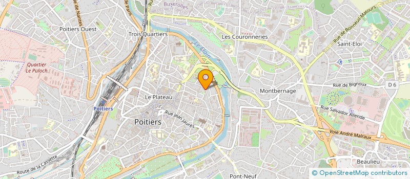 localisation de l'entreprise MADAME BRIGITTE POULAIN  POITIERS