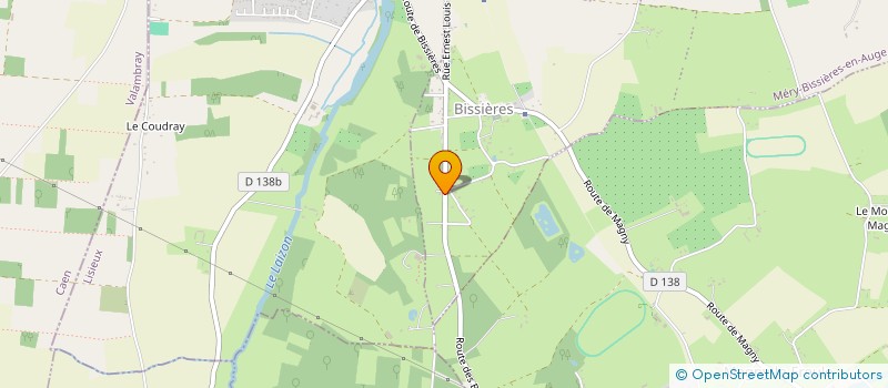 localisation de l'entreprise MADAME BRIGITTE POUSSIN  MERY-BISSIERES-EN-AUGE