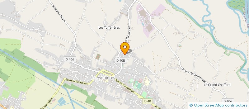 localisation de l'entreprise MADAME BRIGITTE PRIEU  LES AVENIERES VEYRINS-THUELLIN