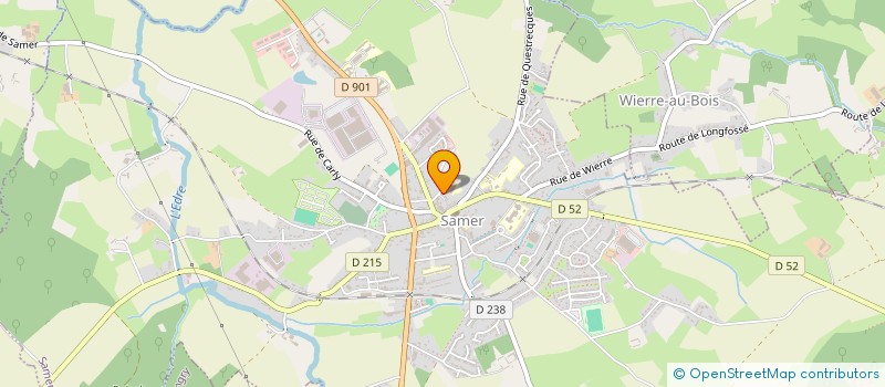 localisation de l'entreprise MADAME BRIGITTE PRUDHOMME  SAMER