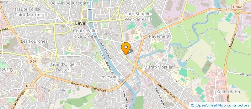 localisation de l'entreprise MADAME BRIGITTE QUERTIER à LAVAL