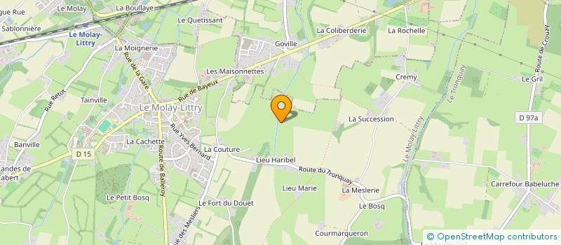 localisation de l'entreprise MADAME BRIGITTE RACHINEL  LE MOLAY-LITTRY