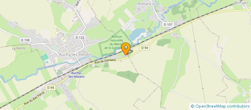 localisation de l'entreprise MADAME BRIGITTE RAJCA  AUCHY-LES-HESDIN