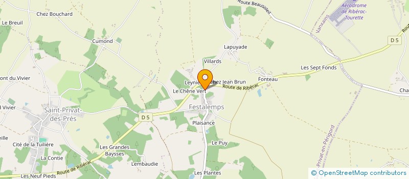 localisation de l'entreprise MADAME BRIGITTE RANOUL  SAINT PRIVAT EN PERIGORD